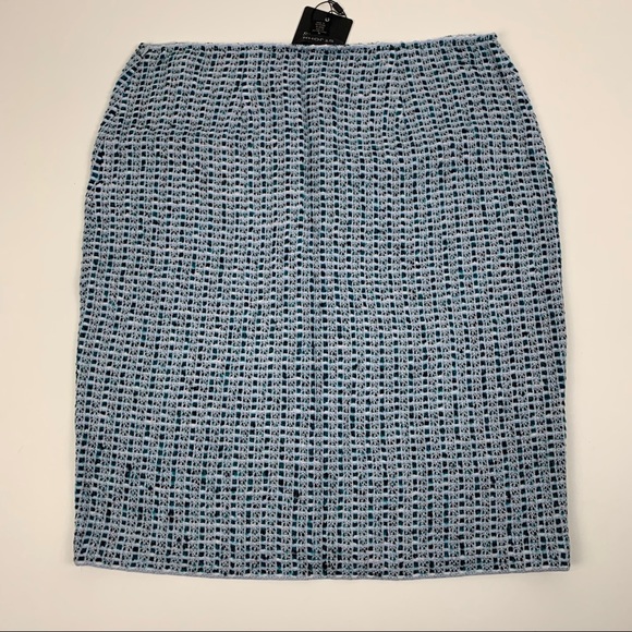 St. John NWT Seaglass  Checked Knit Pencil Skirt - Picture 8 of 8